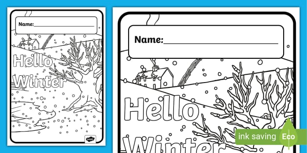 Winter coloring book for kids : An Winter Kids Coloring Book with