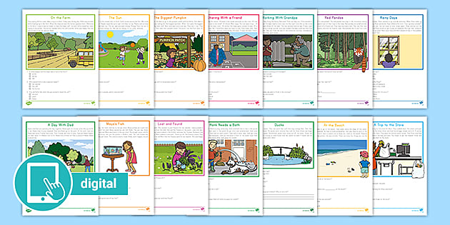 first grade reading comprehension pdf worksheets twinkl
