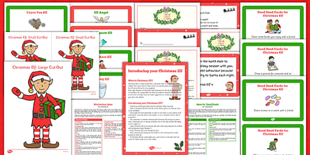 christmas elf resource pack elf on the shelf activities