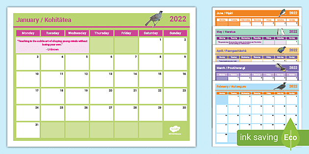 new zealand 2022 month to month calendar teacher made