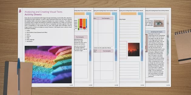 Analysing and Creating Visual Texts - Activity - Twinkl