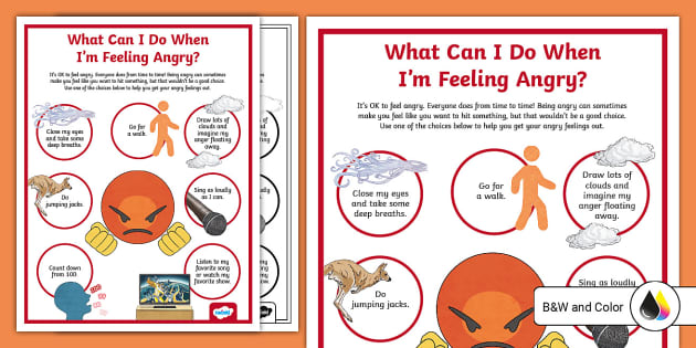 Emotions - What Can I Do When I'm Feeling Angry? Poster