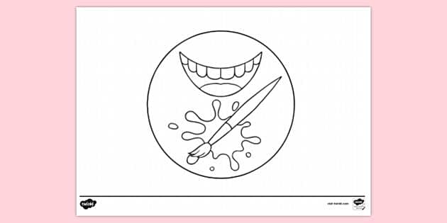 Edible Paint Recipe Icon Colouring Sheet | Colouring Sheets