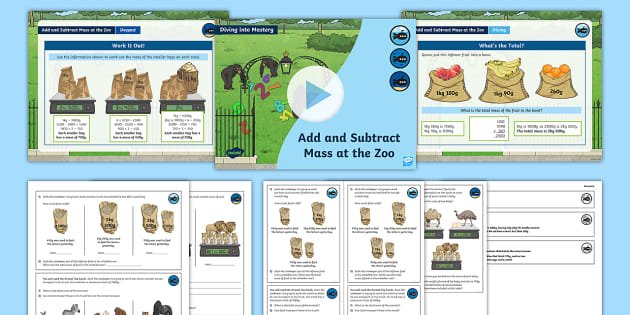 *Y3 Maths Mastery: Add and Subtract Mass Teaching Pack