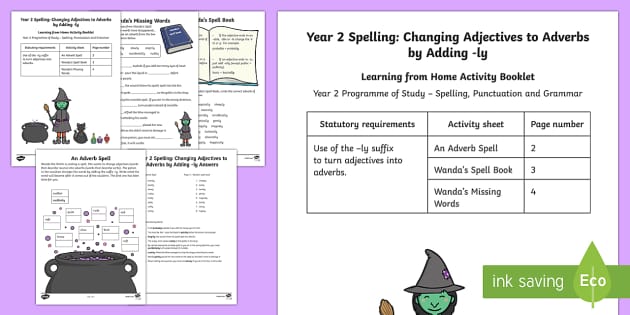 Changing Adjectives To Adverbs By Adding Ly