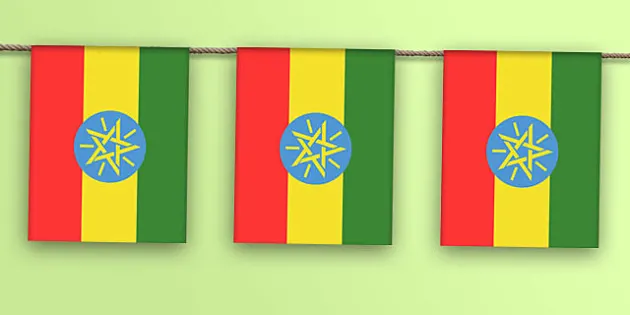 Ethiopia Flag Bunting Teacher Made