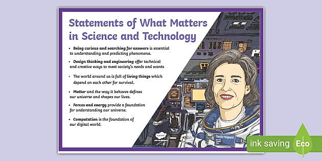 CfW What Matters Statements Science and Technology Poster