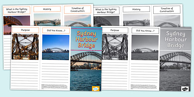 Sydney Harbour Bridge Leaflet Template (teacher-made)