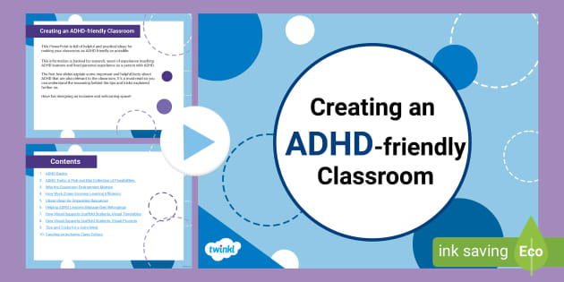 Creating An ADHD-Friendly Classroom (teacher Made) - Twinkl