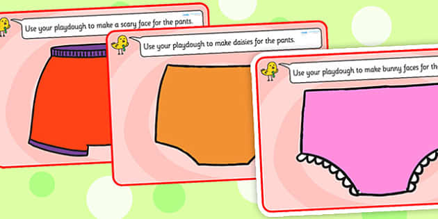 Story Playdough Mats to Support Teaching on Pants - Twinkl