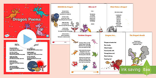 Dragon Poems KS1Pack (teacher made) - Twinkl