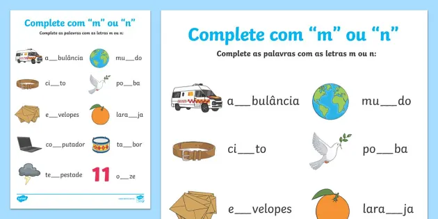 Palavras na nuvem: jogo de vocabulário de português - Ensinar Português