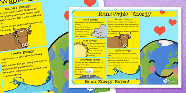 Renewable Energy Poster - Renewable, Energy, Poster, Display