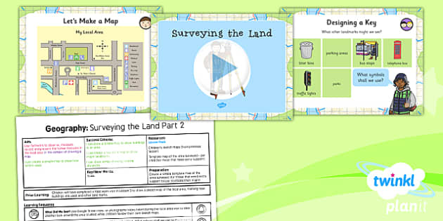 Geography: Land Use: Surveying The Land Part 2 Year 3 Lesson Pack 4