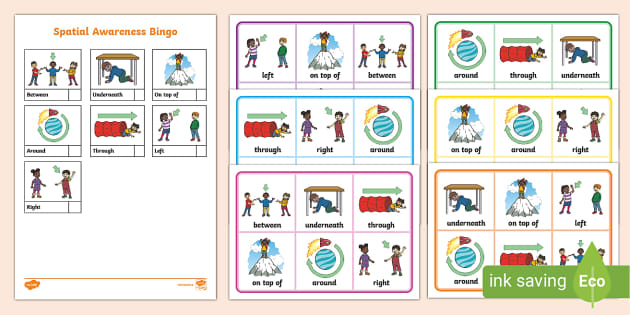 Spatial Awareness Bingo (teacher made) - Twinkl