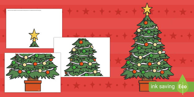 Large Christmas Tree Cut-Out (teacher made) - Twinkl