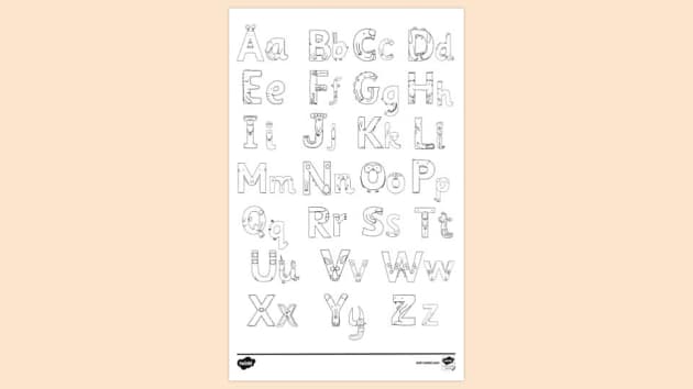 Alphabet Lore Coloring Pages for Kids Printable Free Download