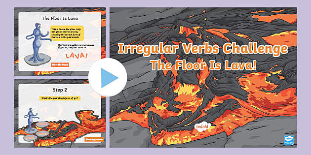 Irregular Verbs in Past Simple Tense: The Floor Is Lava!