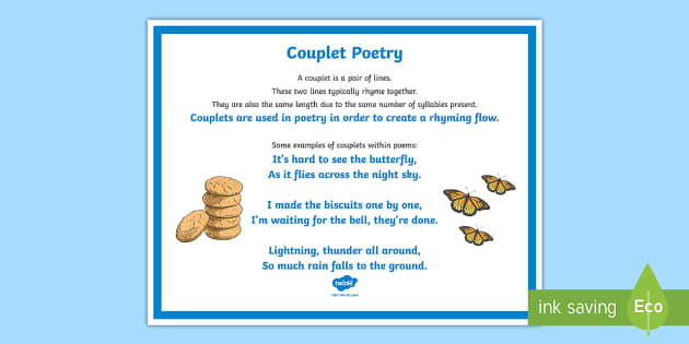 What Is A Couplet Answered Twinkl Teaching Wiki