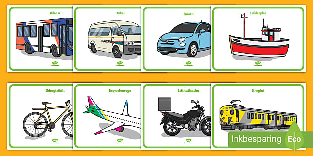 Izithuthi - isiXhosa Transportation Posters (teacher made)