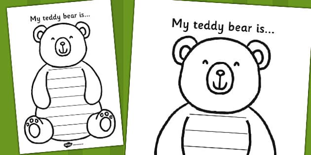 Free My Teddy Bear Is Worksheet Teacher Made Twinkl 
