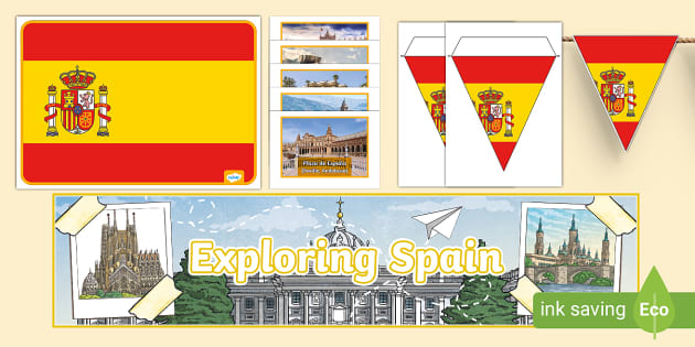 Exploring Spain Display Pack - Around the World - Twinkl