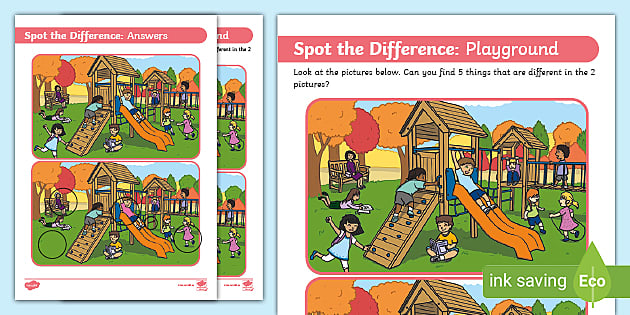 spot the difference printable with answers