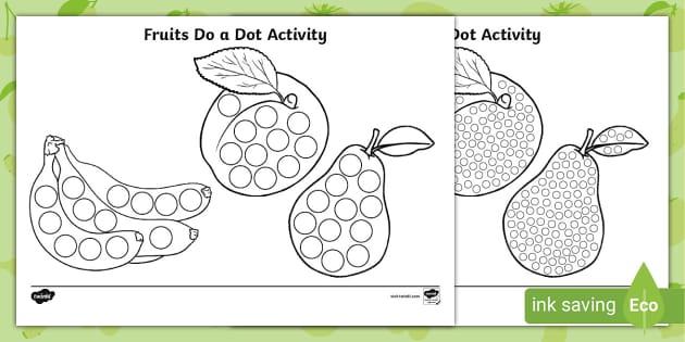 FREE! - Fruits Do A Dot Activity (teacher Made) - Twinkl