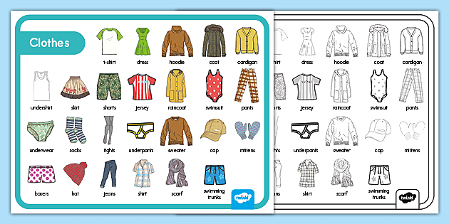Fall Clothes Vocabulary Mat (teacher made) - Twinkl