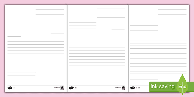 Lined Printable A4 Paper, Letter Writing, Personal Use Only. -  Canada