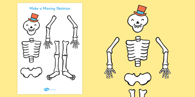 Funny Bones Make A Moving Skeleton A4 Professor Feito