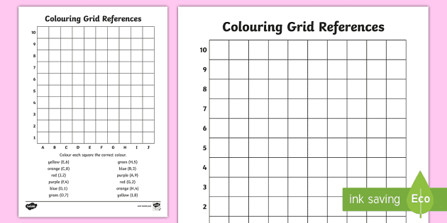 coloring grid references worksheet teacher made
