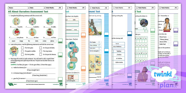 👉 French: Assessment Test Pack Year 6 (Lehrer gemacht)