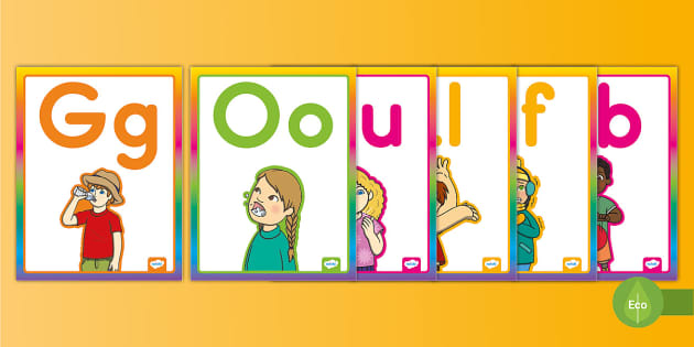 G O U L F B Posters - Phase 2 Phonics - Twinkl Phonics CA