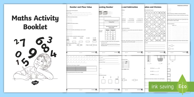 maths activity revision booklet activity sheets