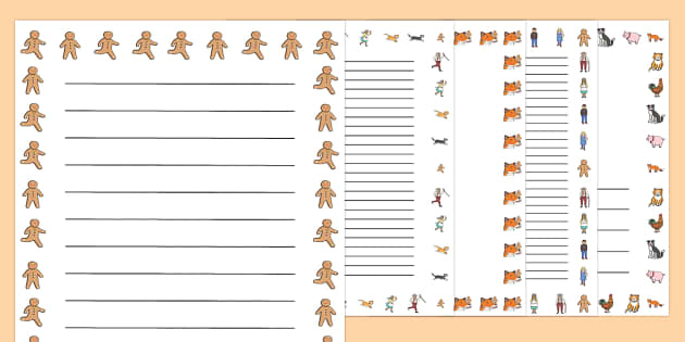 Traditional tales page border picture