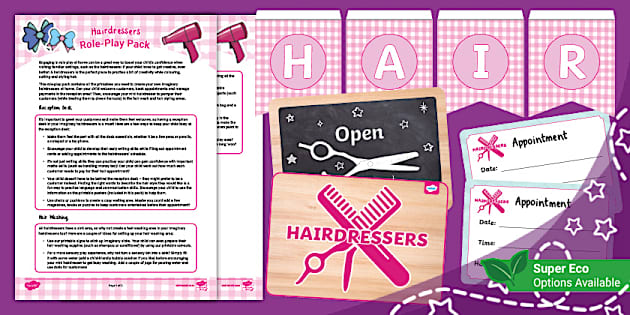 Hairdressers Role Play Pack teacher made Twinkl