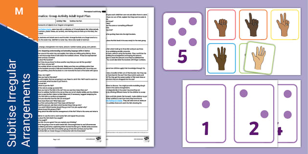 👉 Kindergarten Maths: Subitise the Fish Group Activity Planning Pack