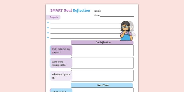 SMART Goal Reflection Sheet | Twinkl | Inclusion | SEND