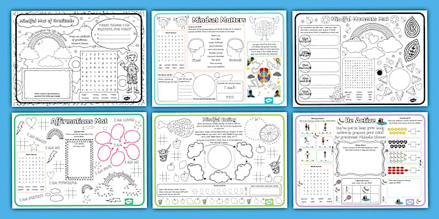Wellbeing Activity Mats Pack F-2 - Twinkl