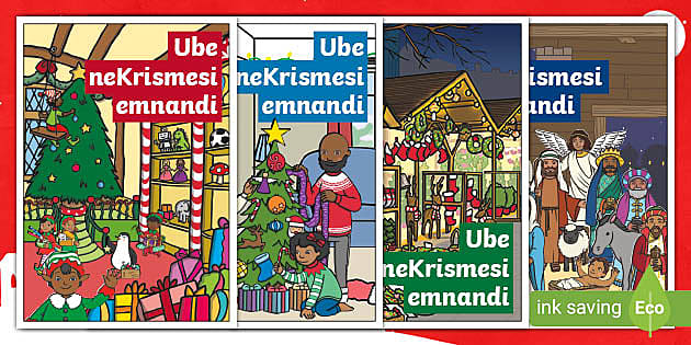 isiXhosa Christmas Card Template | Foundation Phase - Twinkl