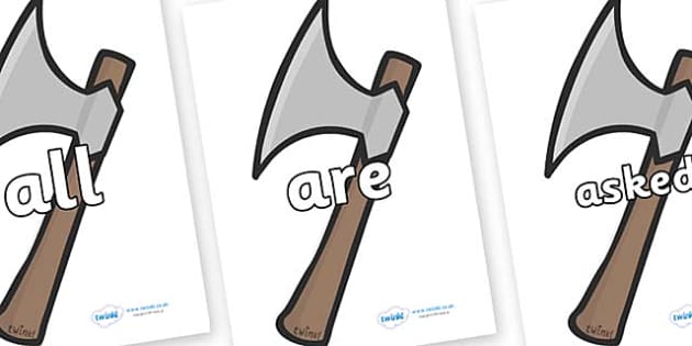 Tricky Words On Axes Teacher Made