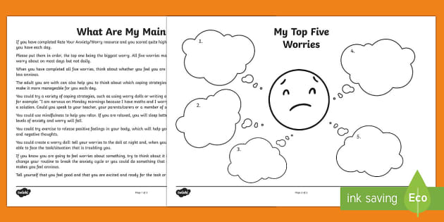 my-main-worries-worksheet-worksheet-teacher-made