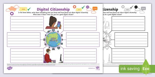 Digital Citizenship Mind Map (teacher Made) - Twinkl