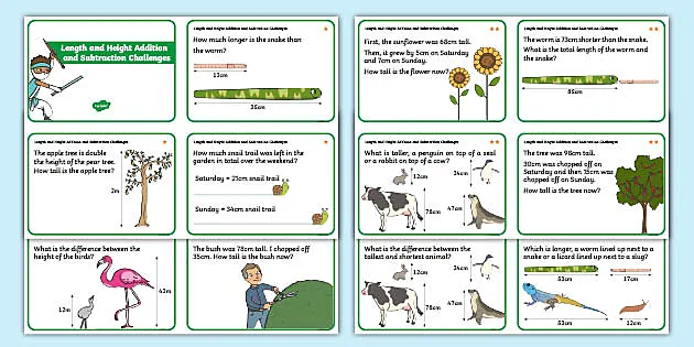 👉 PlanIt Maths Length and Height Difference Problems