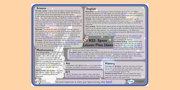 Space Lesson Plan Ideas KS2 - space, lesson plans, lesson plan ideas, KS2