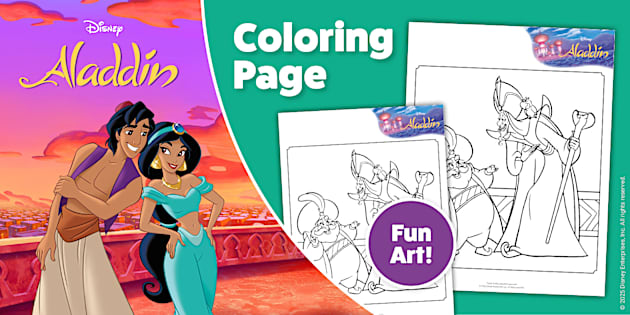 aladdin coloring pages jafar