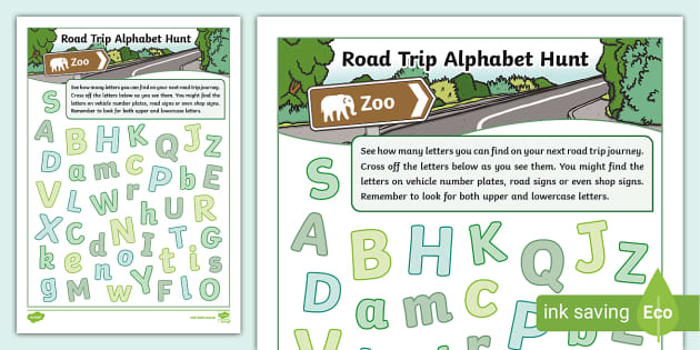 Road Trip Alphabet Hunt - Twinkl