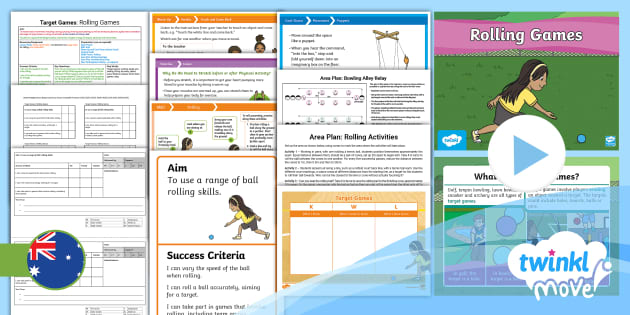 Move PE Year 2 Target Games Lesson 1: Rolling Skills