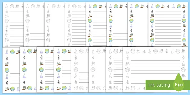 Printable Science Page Border